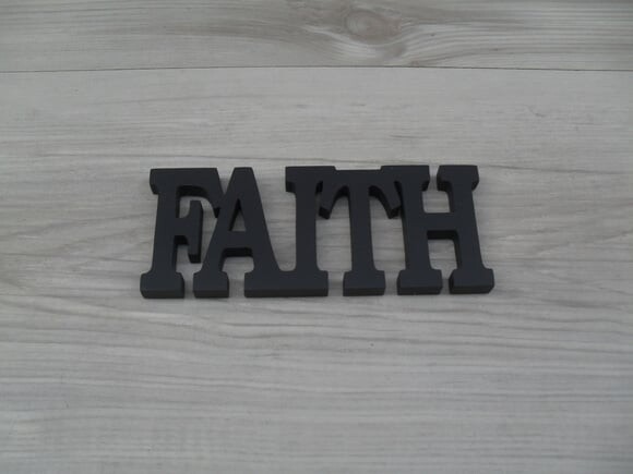Palavra Decorativa de Parede - Faith