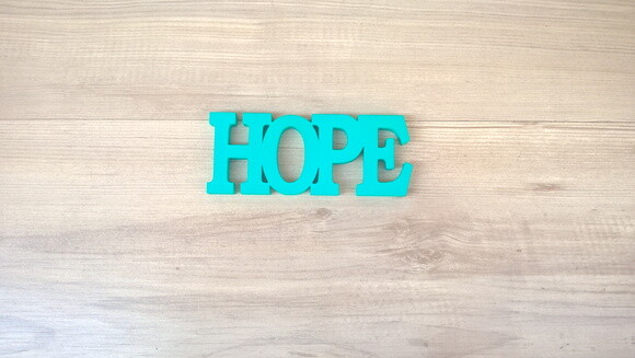 Palavra Decorativa de Parede - HOPE