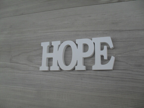 Palavra Decorativa de Parede - HOPE