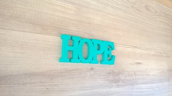 Palavra Decorativa de Parede - HOPE