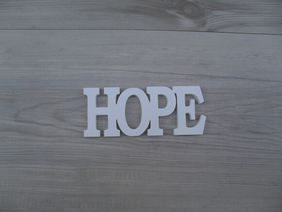 Palavra Decorativa de Parede - HOPE