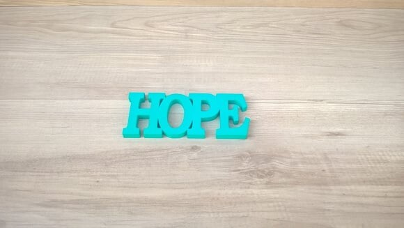 Palavra Decorativa de Parede - HOPE