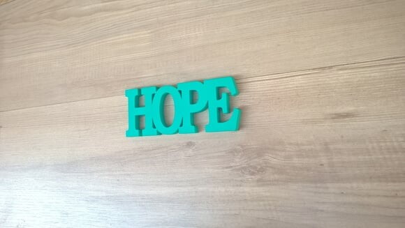 Palavra Decorativa de Parede - HOPE