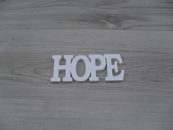 Palavra Decorativa de Parede - HOPE