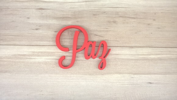 Palavra Decorativa de Parede - Paz linha LS