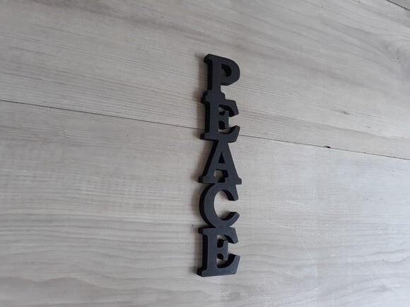 Palavra Decorativa de Parede - Peace