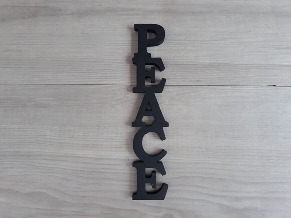 Palavra Decorativa de Parede - Peace