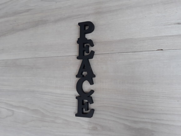 Palavra Decorativa de Parede - Peace