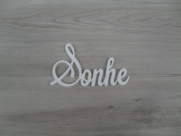 Palavra Decorativa de Parede - Sonhe