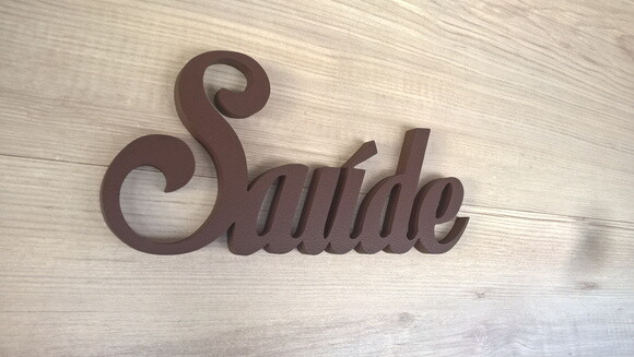 Palavra Decorativa de Parede - Saúde