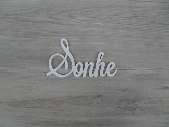 Palavra Decorativa de Parede - Sonhe
