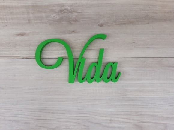 Palavra Decorativa de Parede - Vida - linha LS