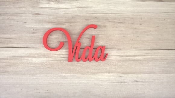 Palavra Decorativa de Parede - Vida - linha LS