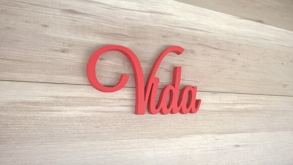 Palavra Decorativa de Parede - Vida - linha LS
