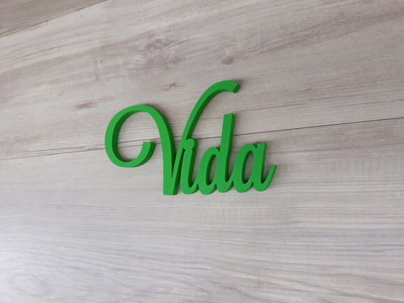 Palavra Decorativa de Parede - Vida - linha LS