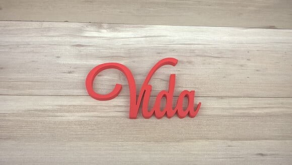 Palavra Decorativa de Parede - Vida - linha LS