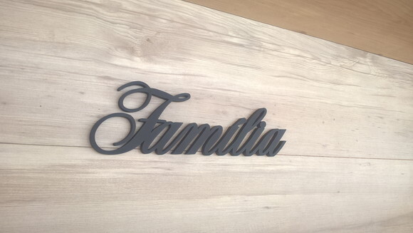 Palavra Decorativa de Parede Família - linha AS2