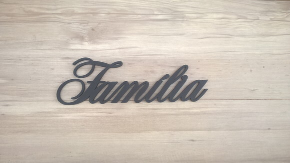 Palavra Decorativa de Parede Família - linha AS2