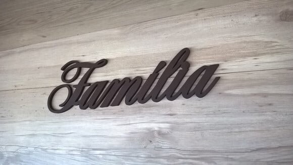 Palavra Decorativa de Parede Família - linha AS2