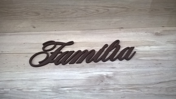 Palavra Decorativa de Parede Família - linha AS2