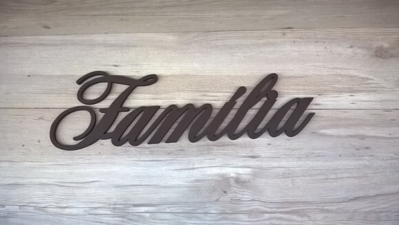 Palavra Decorativa de Parede Família - linha AS2