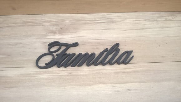 Palavra Decorativa de Parede Família - linha AS2