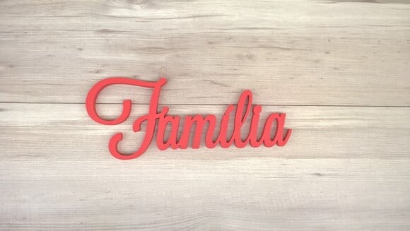 Palavra Decorativa de Parede Família - linha LS