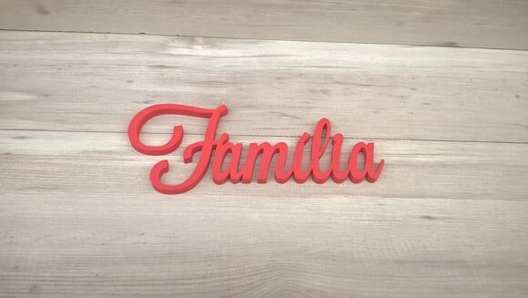 Palavra Decorativa de Parede Família - linha LS