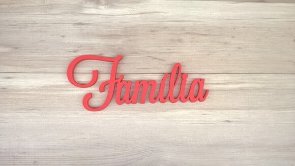 Palavra Decorativa de Parede Família - linha LS