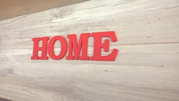 Palavra Decorativa de Parede HOME - linha BK
