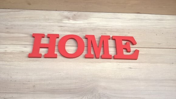Palavra Decorativa de Parede HOME - linha BK