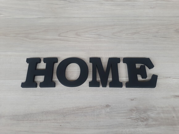 Palavra Decorativa de Parede HOME - linha BK - Tamanho P