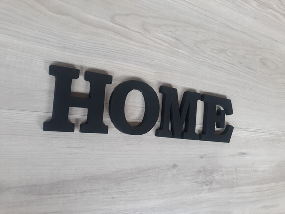 Palavra Decorativa de Parede HOME - linha BK - Tamanho P