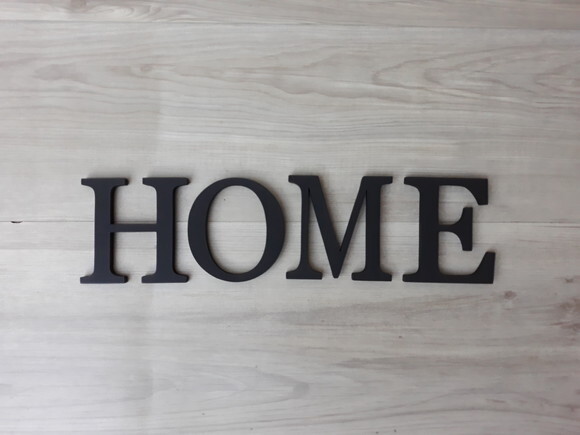 Palavra Decorativa de Parede HOME - Linha BS