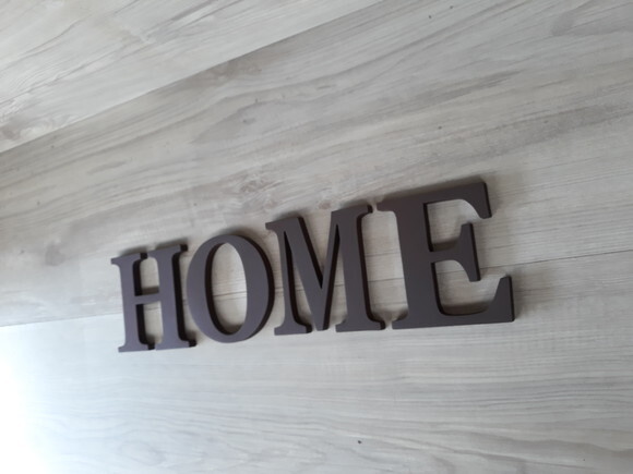 Palavra Decorativa de Parede HOME - Linha BS