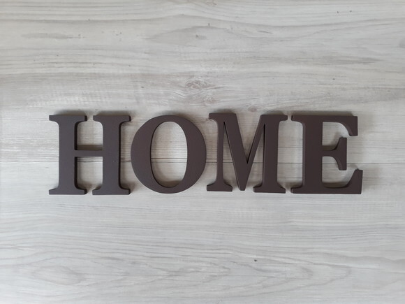 Palavra Decorativa de Parede HOME - Linha BS