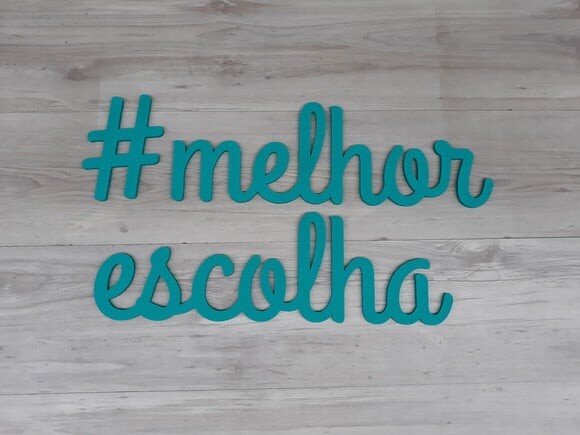 Palavra Decorativa de Parede PERSONALIZADA- # melhor escolha