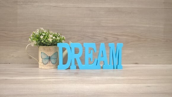 Palavra decorativa DREAM - linha BK M