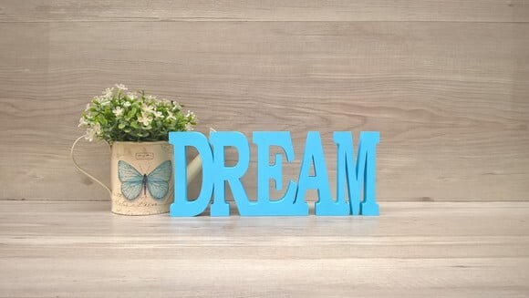 Palavra decorativa DREAM - linha BK M