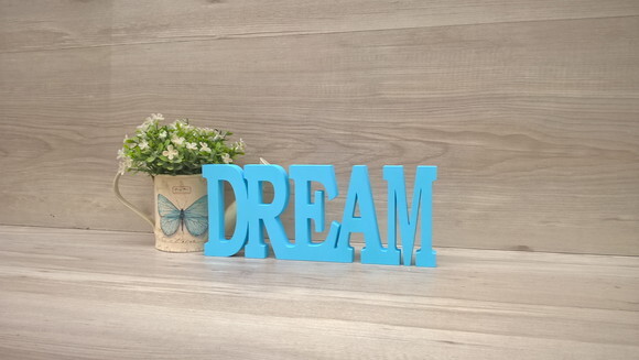 Palavra decorativa DREAM - linha BK M