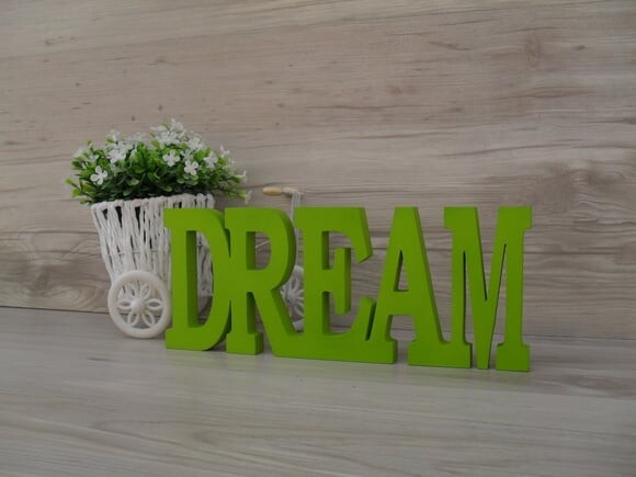 Palavra decorativa DREAM - linha BK M