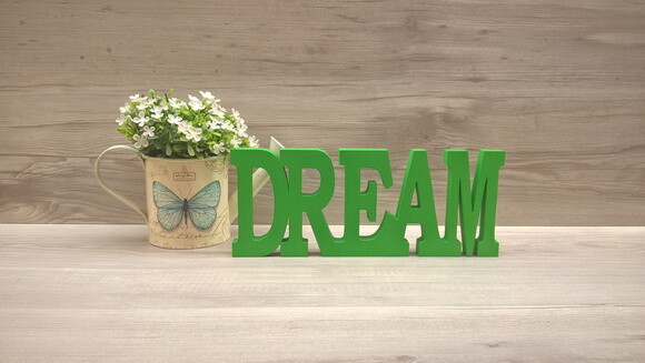 Palavra decorativa DREAM - linha BK M