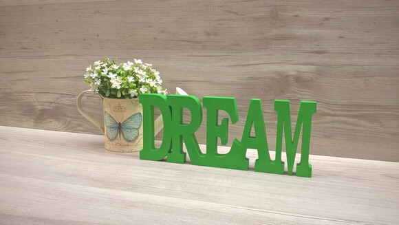 Palavra decorativa DREAM - linha BK M