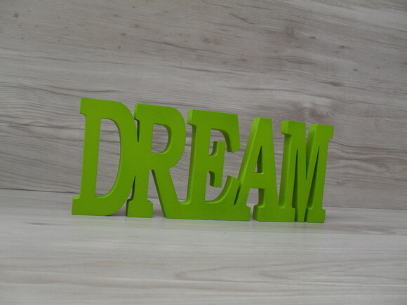 Palavra decorativa DREAM - linha BK M