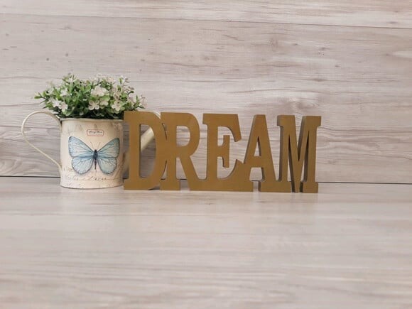 Palavra Decorativa Dream - Linha Bk m