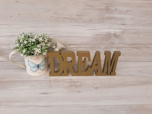 Palavra Decorativa Dream - Linha Bk m