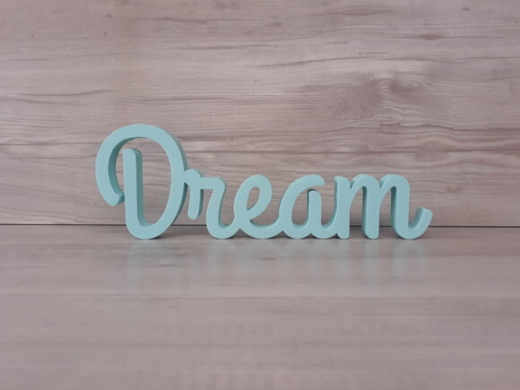 Palavra decorativa Dream- linha GH - Tamanho P