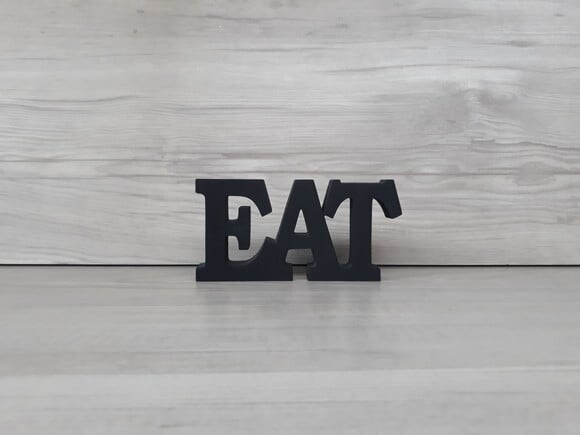 Palavra decorativa EAT - linha BK