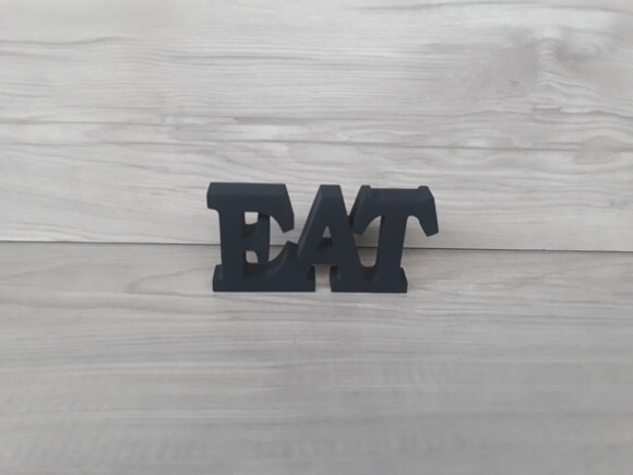 Palavra decorativa EAT - linha BK