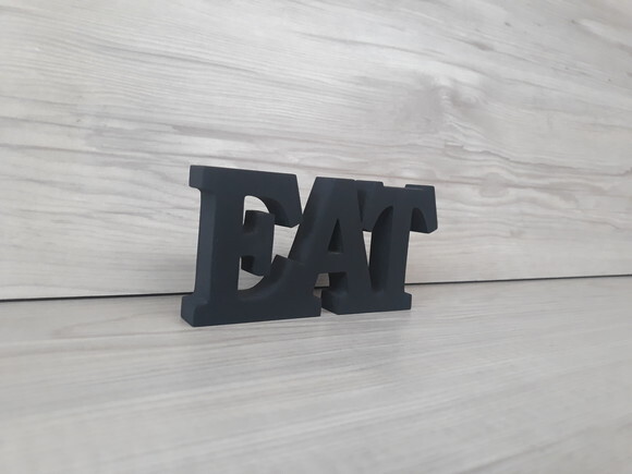 Palavra decorativa EAT - linha BK